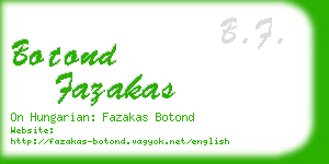 botond fazakas business card